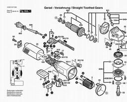 Bosch Angle Grinder PWS 10-125 CE spare parts
