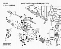Bosch Angle Grinder PWS 13-125 CE spare parts