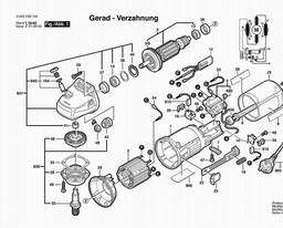 Bosch Angle Grinder PWS 600 spare parts