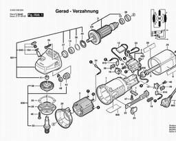 Bosch Angle Grinder PWS 7-115 spare parts