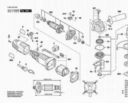 Bosch Angle Grinder PWS 700-125 spare parts