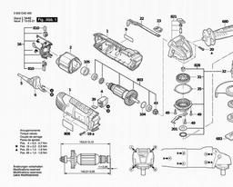 Bosch Angle Grinder PWS 780-125 spare parts