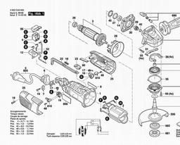 Bosch Angle Grinder PWS 1000-125 spare parts