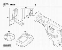Bosch Reciprocating Saw PSA 18 LI spare parts