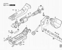 Bosch Sanding Roller PRR 250 ES spare parts