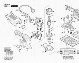 Bosch Orbital Sander PSM 200 AES spare parts