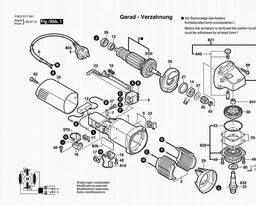 Bosch Angle Grinder PWS 1000 spare parts