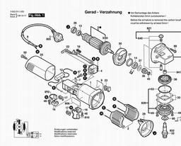 Bosch Angle Grinder PWS 1 spare parts