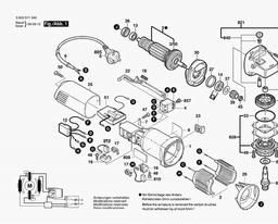 Bosch Angle Grinder PWS 2000 spare parts