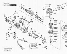 Bosch Angle Grinder PWS 620-100 spare parts