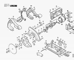 Bosch Circular Hand Saw PKS 55A spare parts
