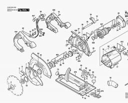 Bosch Circular Hand Saw PKS 66AF spare parts