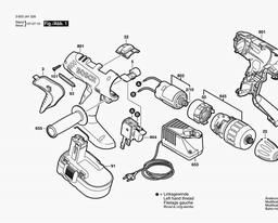 Bosch Cordl Perc Screwdr PSB 18 VE-2 spare parts