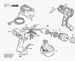 Bosch Screwdriver PSR 14,4 V spare parts