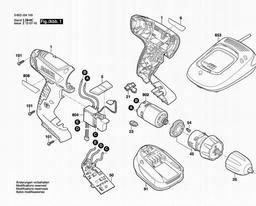 Bosch Cordless Drill Driver PSR 14,4 LI spare parts