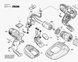 Bosch Cordless Drill Driver PSR 14,4 LI-2 spare parts