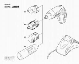 Bosch Cordless Screw Driver IXO 4 spare parts