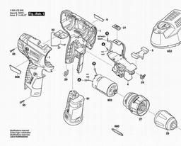 Bosch Cordless Drill Driver PSR 10,8 LI-2 spare parts