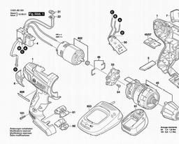 Bosch Cordl Perc Screwdr PSB 18 LI-2 spare parts