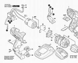 Bosch Cordl Perc Screwdr PSB 14,4 LI-2 spare parts