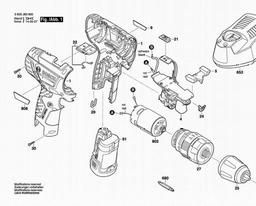 Bosch Cordless Impact Drill PSB 10,8 LI-2 spare parts