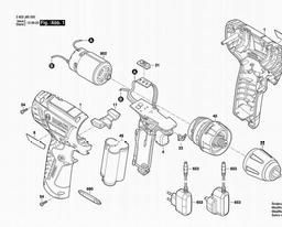 Bosch Cordless Drill Driver PSR 1080 LI spare parts