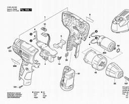 Bosch Cordless Drill Driver PSR 1080 LI spare parts