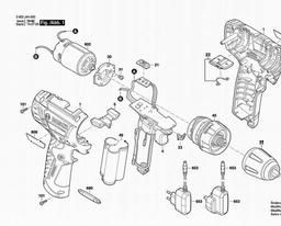 Bosch Cordless Impact Drill PSB 1080 LI-2 spare parts