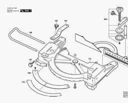 Bosch Table Mitre Saw PCM 1800 spare parts
