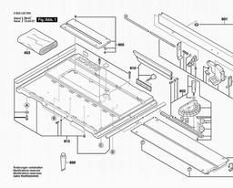 Bosch Table Saw PTS 10 spare parts