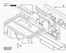 Bosch Table Saw PTS 10 spare parts
