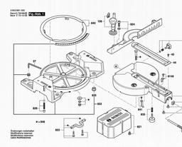 Bosch Slide Mitre Saw PCM 7S spare parts