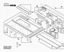 Bosch Table Saw PTS 10 spare parts
