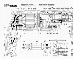 Bosch Rotary Hammer 2 Kg GBH 200 spare parts