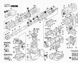 Bosch Rotary Hammer GBH 5-40 DCE spare parts