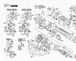 Bosch Rotary Hammer 11536 VSR spare parts