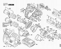 Bosch Rotary Hammer GBH 36 V-LI spare parts