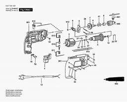 Bosch Combi 1-sp.impact Drill E MAGNUM 337 spare parts