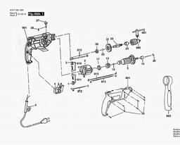 Bosch Univ. 2speed Impact Drill SP HOBBY 369 spare parts