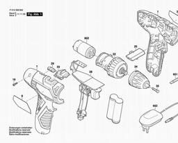 Bosch Cordless Drill Driver 2588 spare parts
