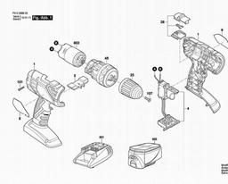 Bosch Cordless Drill Driver 2888 spare parts
