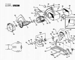 Skil 1800E1 spare parts