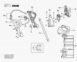 Qualcast TRIMLITE 23E spare parts