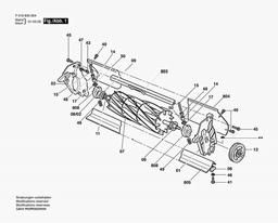 Atco 10 BLADE CASSETTE 17" spare parts