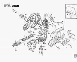Qualcast HEDGEMASTER 470 spare parts