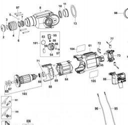 DeWalt D25023K spare parts