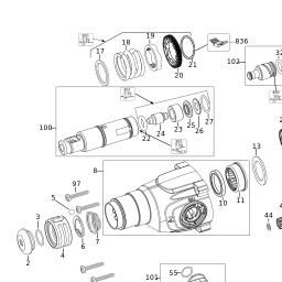 DeWalt D25133K spare parts