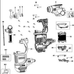 DeWalt D25333K spare parts