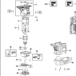 DeWalt D25553K spare parts