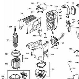 DeWalt D25650K spare parts